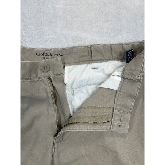 Croft & Barrow Pants Mens 34x34‎ Khaki Cargo Classic Fit - Picture 4 of 11